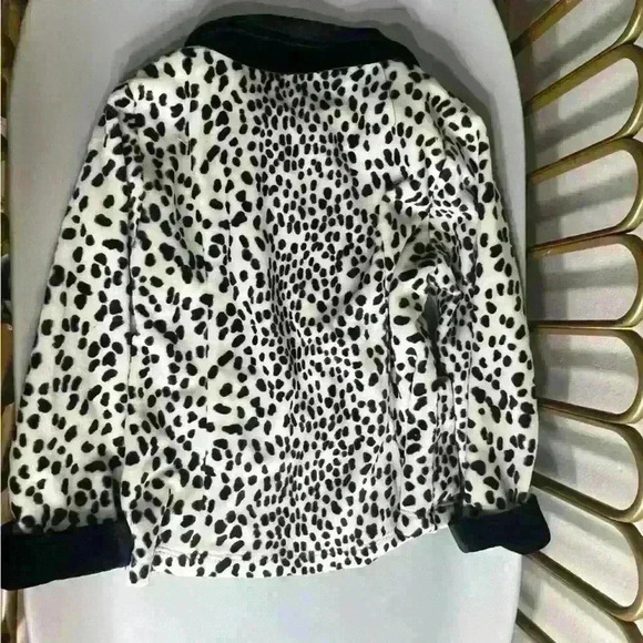 Vintage made in the USA size 5/6 little girl 80s Dalmatian print coat jacket - Picture 5 of 5